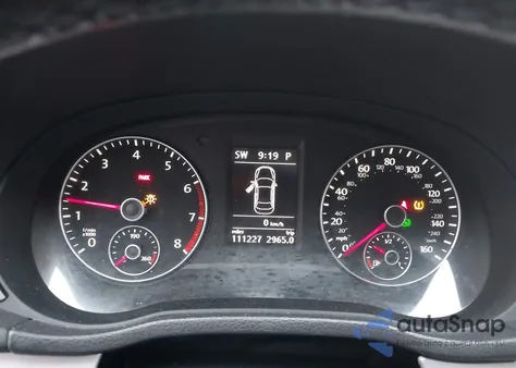 2012 Volkswagen Passat 2.5L Se z USA, uszkodzony, nr VIN 1VWBP7A3XCC097665